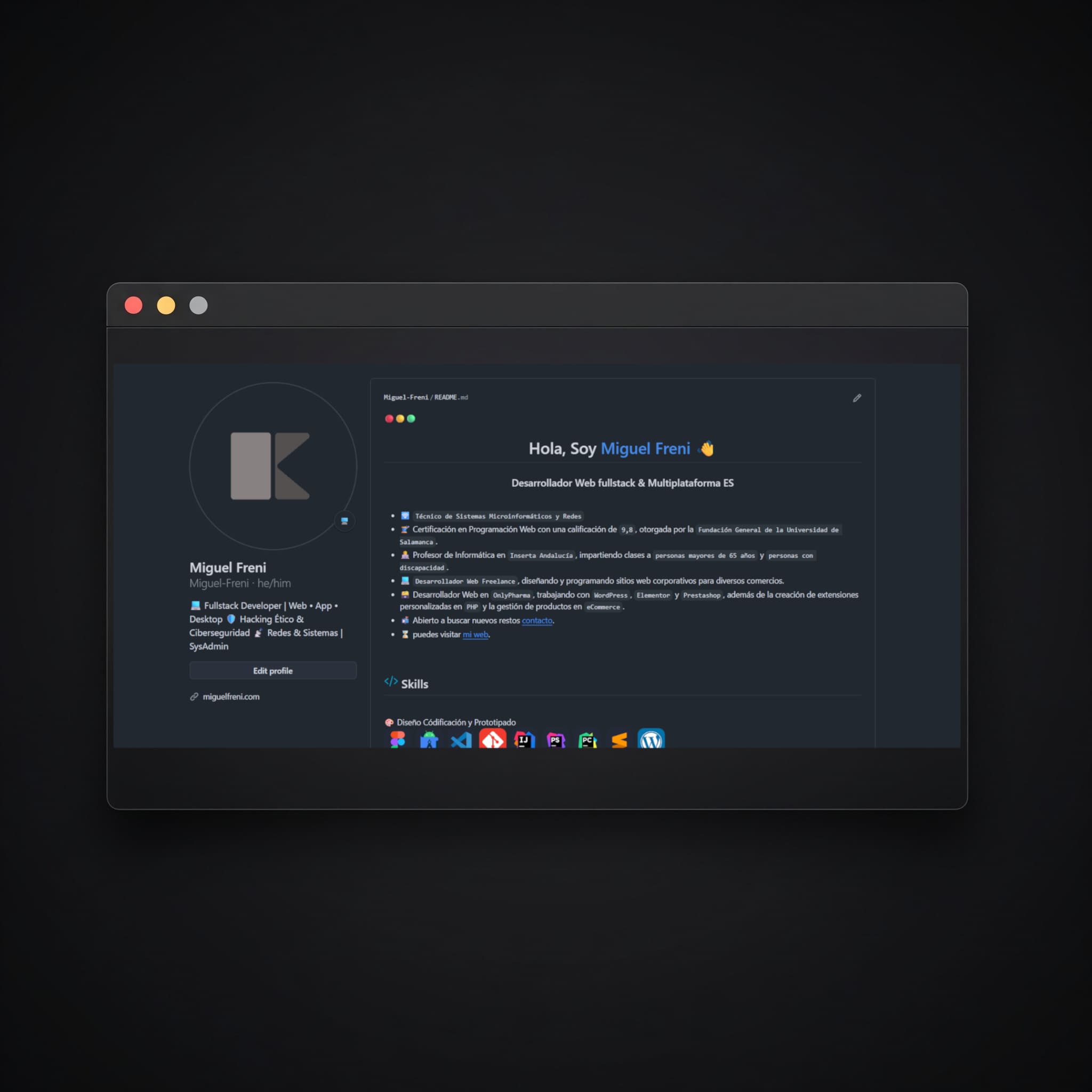 Github profile